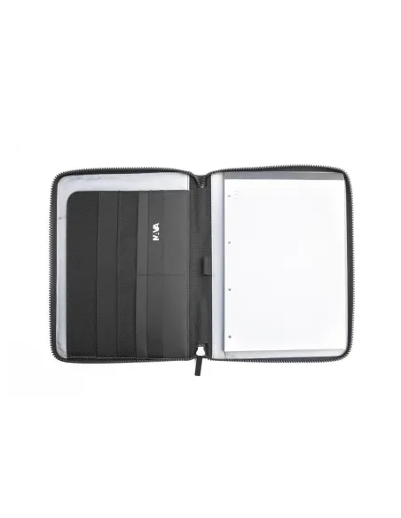 Nava Focus Notizblockhalter aus Stoff Schwarz