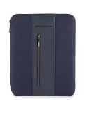 Piquadro Brief2 Notizblockhalter im A4-Format aus regeneriertem stoff und Leder