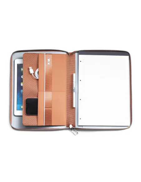 Portablocco con zip Nava Arancio