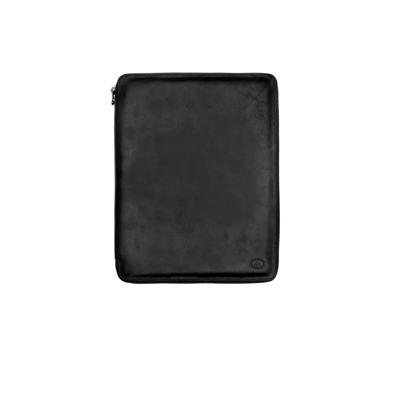 The Bridge Slim, zip-around notepad holder black