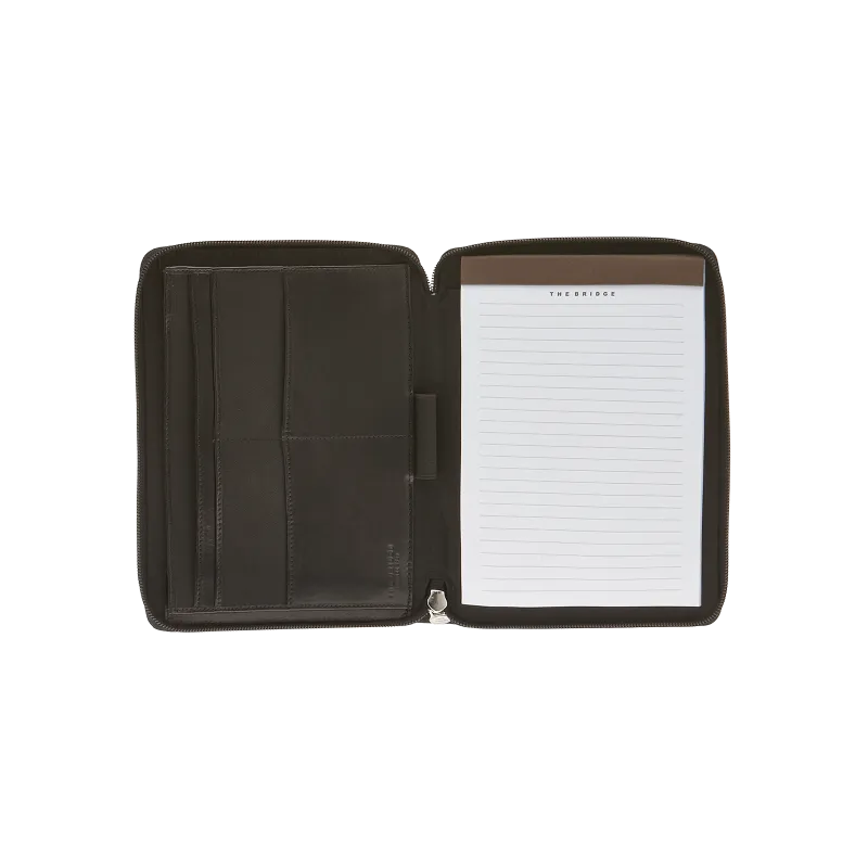 The Bridge zip-around notepad holder black 2
