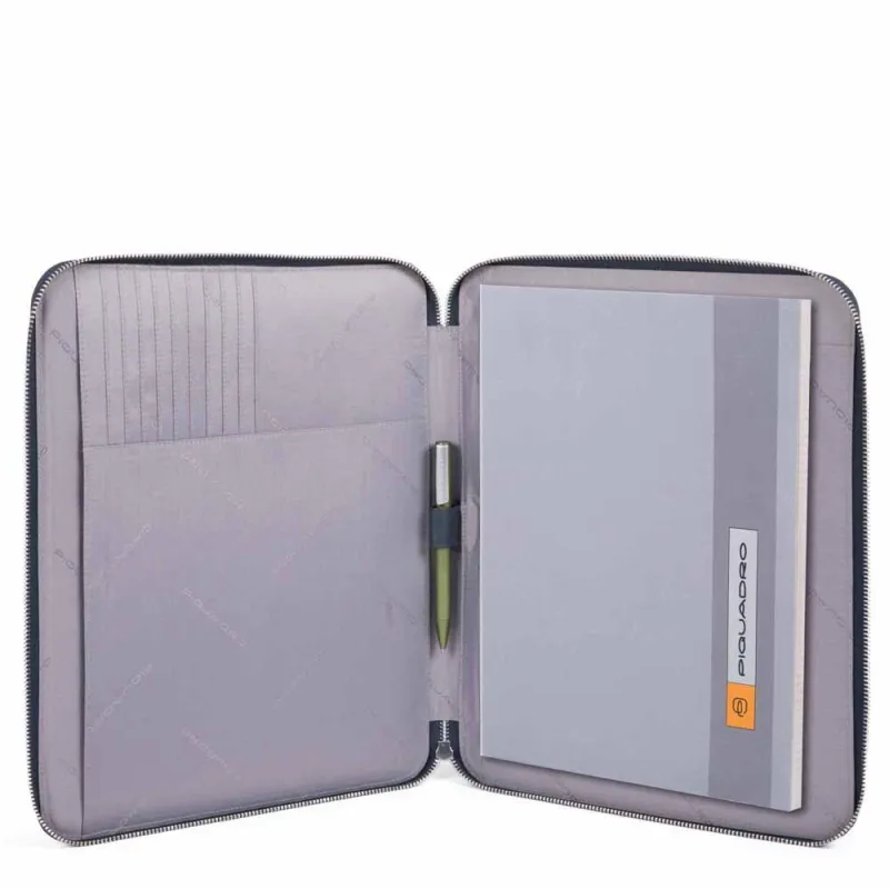 Zip-around A4 notepad holder Stationery Bios blue 2