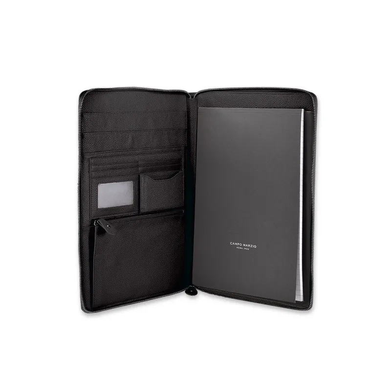 Campo Marzio Notizblockhalter aus Stoff Schwarz