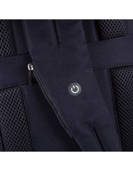 Computer and iPad® backpack with LED light blue