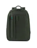 Piquadro Mittelgroßer Rucksack aus Gewebe Grün