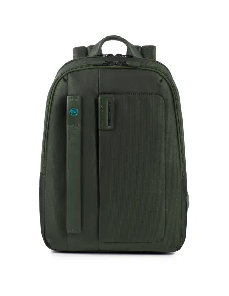 Zaino in tessuto e pelle P16 verde
