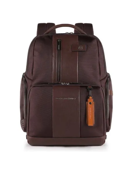 Laptop backpack with anti-theft cable, USB and micro-USB enclosure Brief