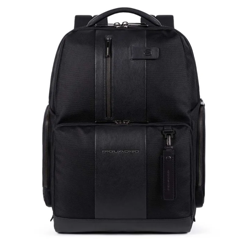 Piquadro Großer Rucksack aus regeneriertem Stoff und...