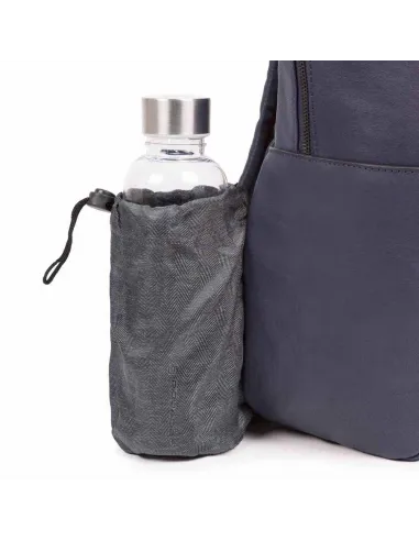 Piquadro Black Square Lederrucksack blau