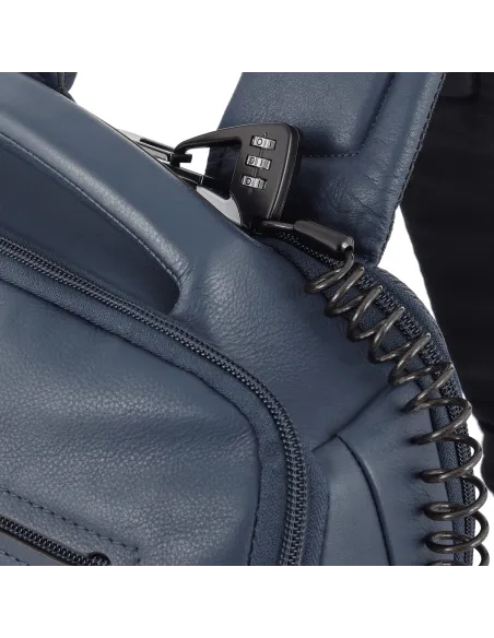 Piquadro Personalizable computer and iPad backpack with anti-theft cable
