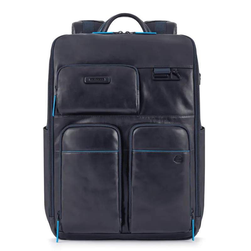 Leder-Computerrucksack mit iPad® Pro 12,9"-Fach, Tasche...