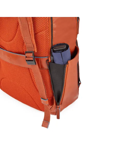 Leather computer backpack with iPad® Pro 12,9" compartment Revamp