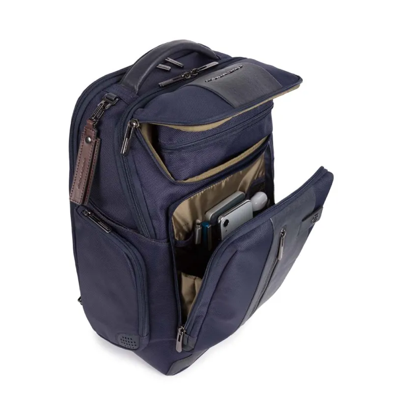 Piquadro Fast-Check-Rucksack mit USB und Micro-USB-Platte 2