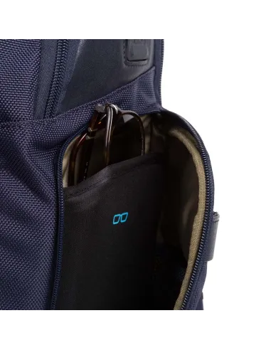 Piquadro Fast-Check-Rucksack mit USB...