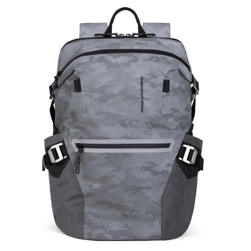 Piquadro PQM Laptop and iPad® backpack in recycled fabric...