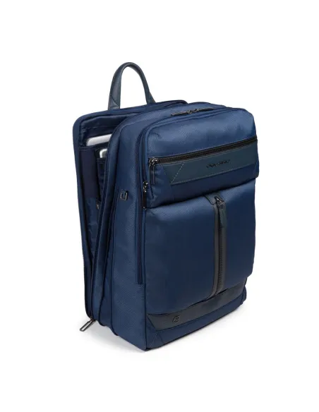 Expandable laptop backpack in recycled fabric Trakai