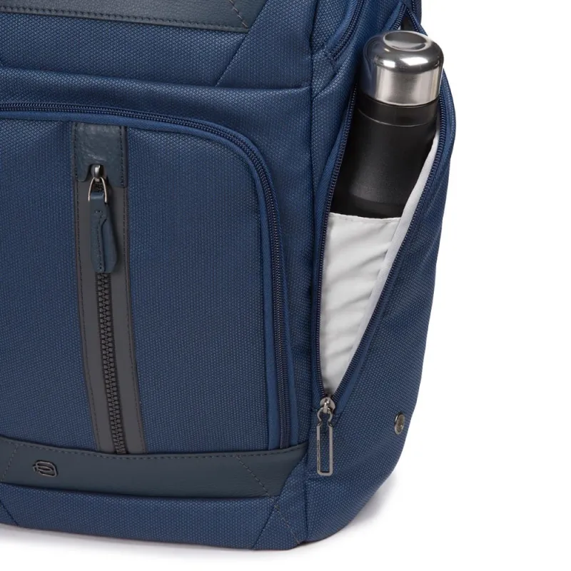 Piquadro Trakai Rucksack aus regeneriertem Stoff und Leder 2