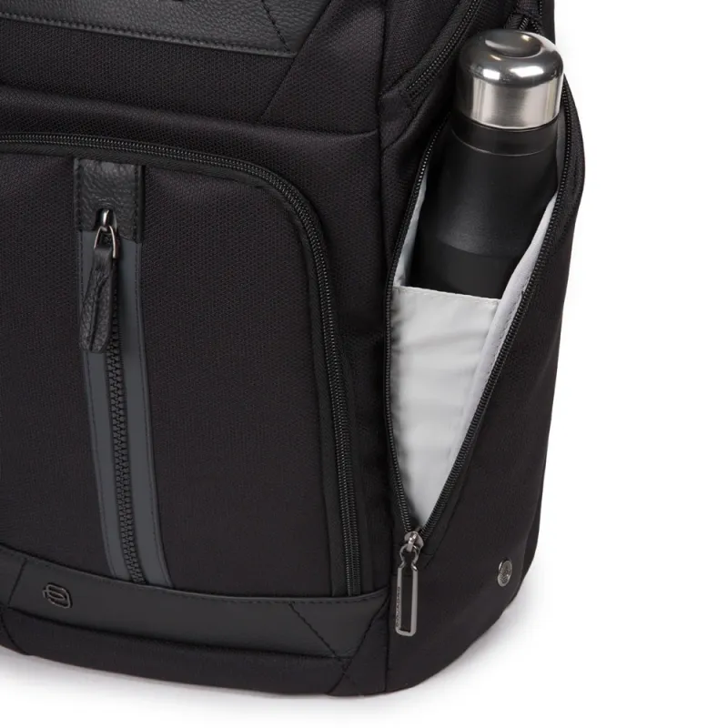 PC and iPad® backpack in recycled fabric Trakai black 2