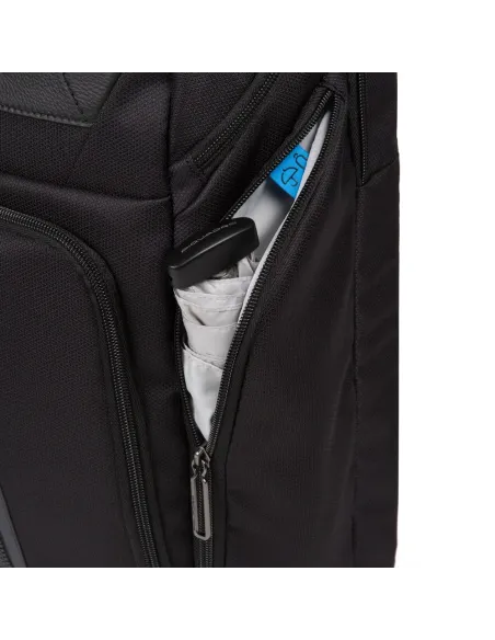 PC and iPad® backpack in recycled fabric Trakai black