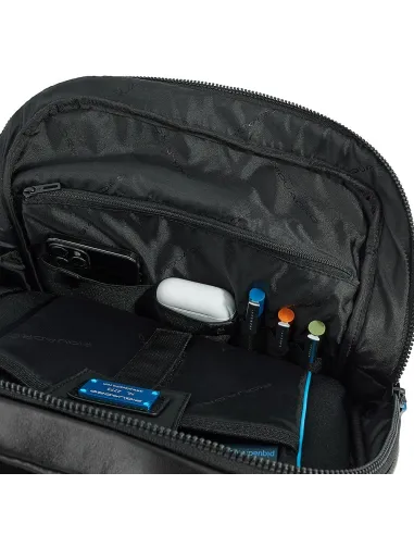 Piquadro slim leather PC backpack