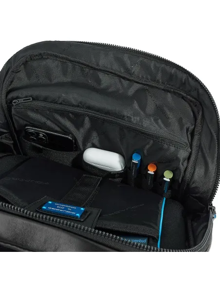 Piquadro schlanker PC-Rucksack aus Leder