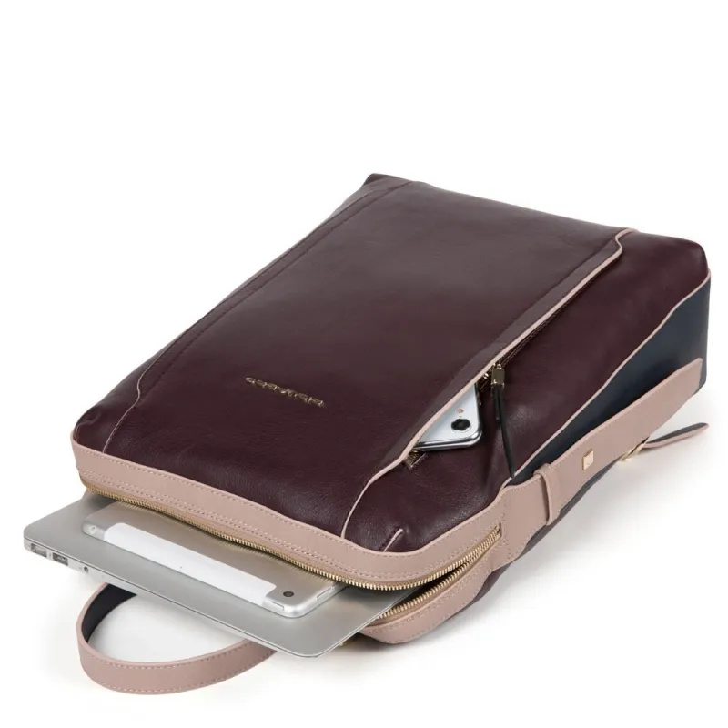 Ladies' laptop leather backpack Piquadro Circle 2