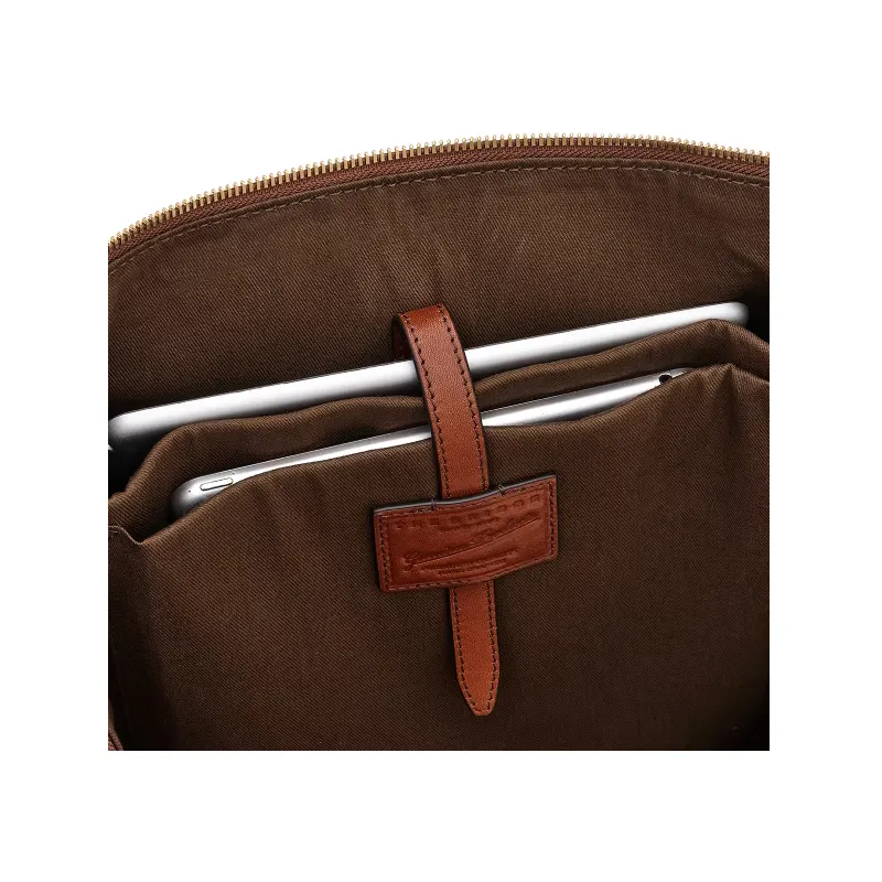 The Bridge Alberto Large leather backpack with zip closure 2