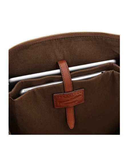 The Bridge Alberto Large leather backpack with zip closure