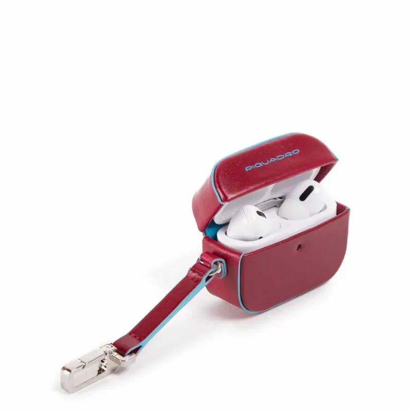 Custodia per AirPods Pro Piquadro rosso 2