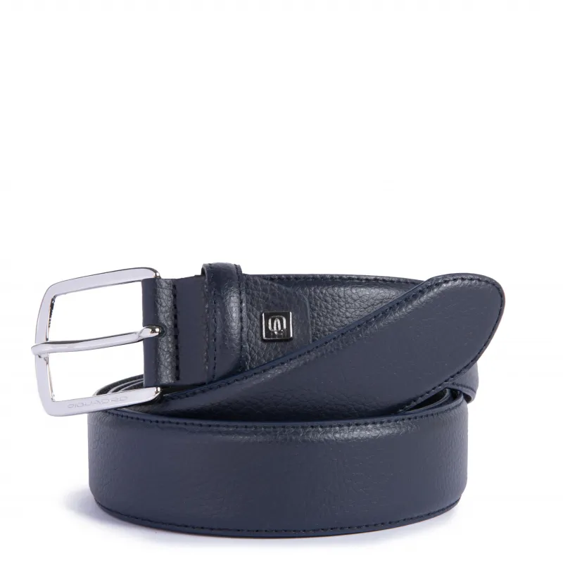 Cintura uomo in pelle Piquadro Modus blu