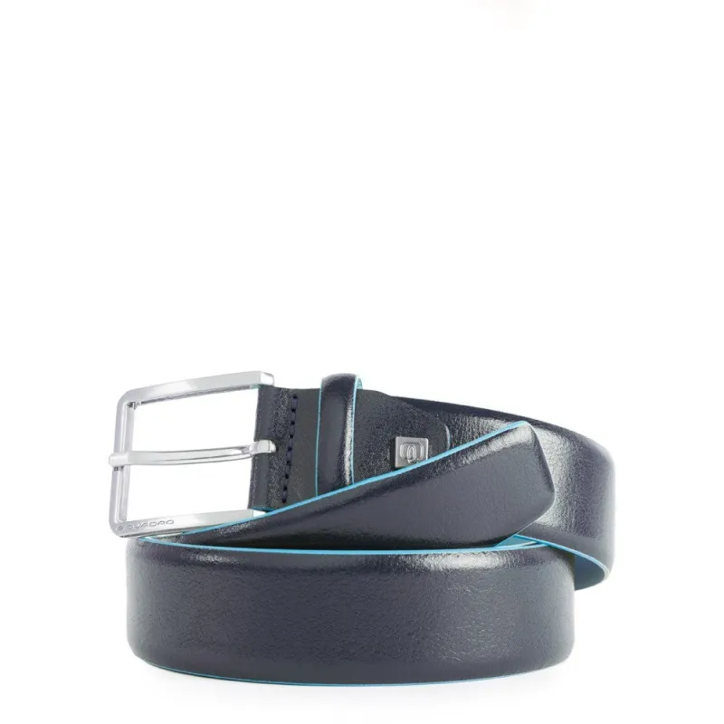 Piquadro leather belt blue CU5258B2