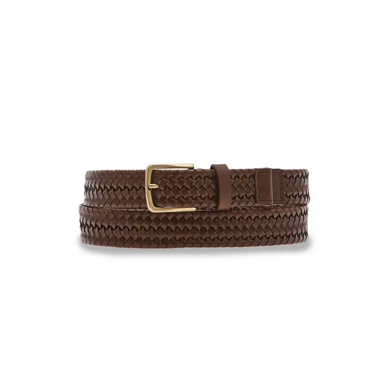 The Bridge Men's braided leather belt