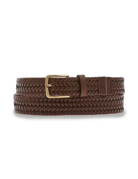 The Bridge Men's braided leather belt