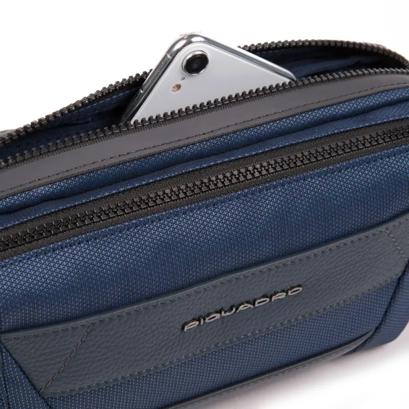 Piquadro Trakai Gürteltasche mit zwei Fächern 2