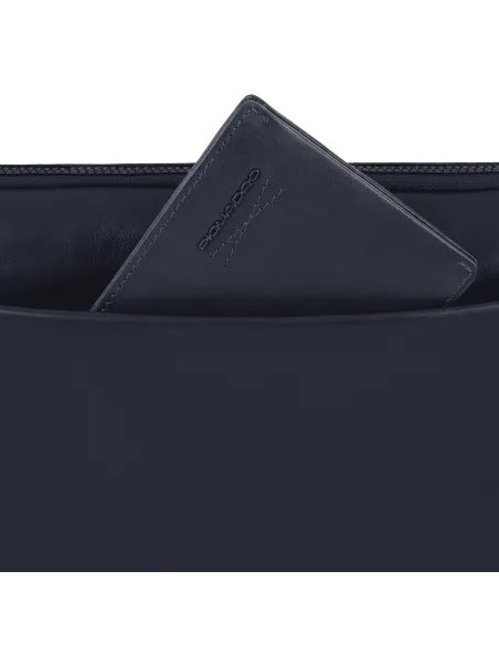 Marsupio in pelle con tasca frontale Blue Square Revamp