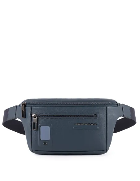 Leder-Gürteltasche Akron blau