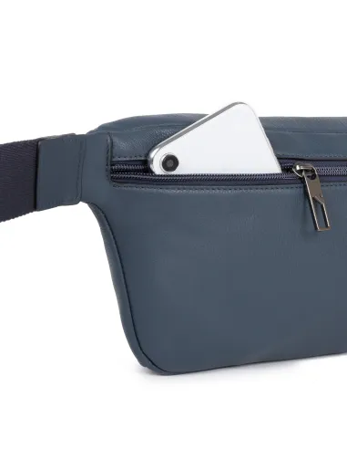 Leder-Gürteltasche Akron blau
