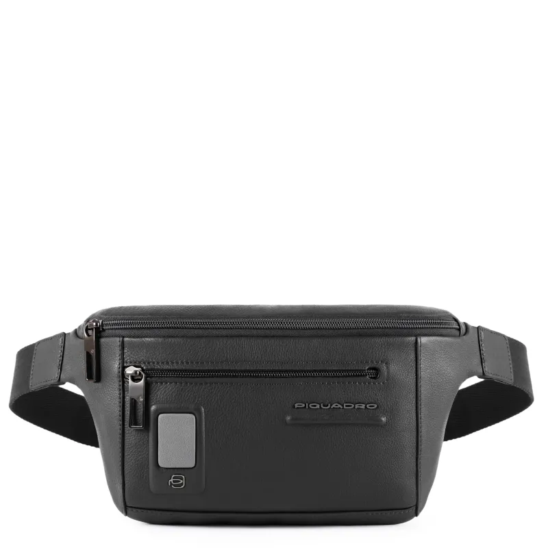 Piquadro Akron Leder-Gürteltasche