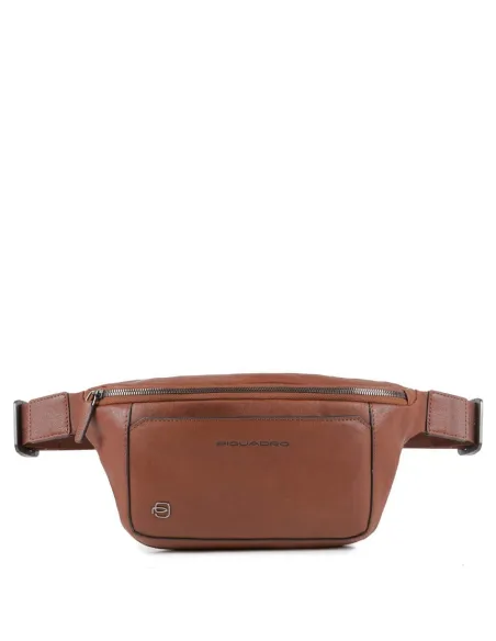 Piquadro Black Square Leder-Gürteltasche