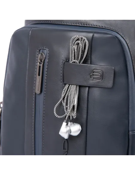 Umhängetasche aus Leder mit Außentaschen Urban