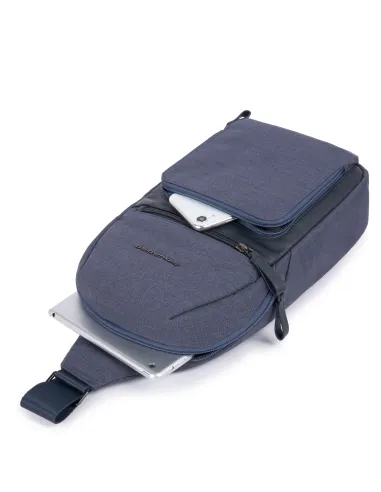 Mono sling bag in regenerated fabric...