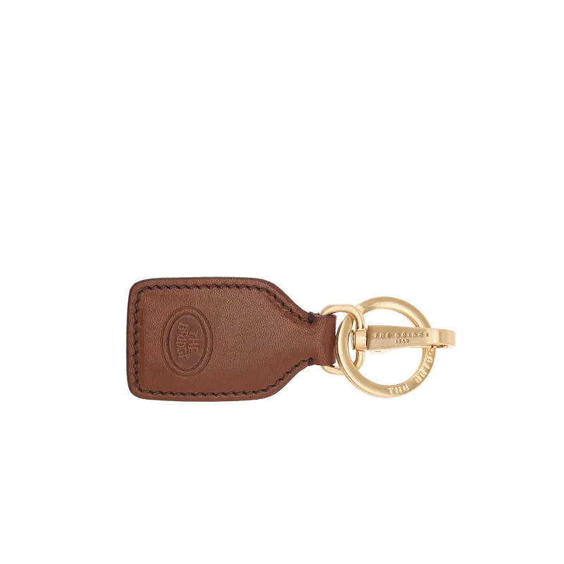 Keychain with carabiner The Bridge Duccio brown