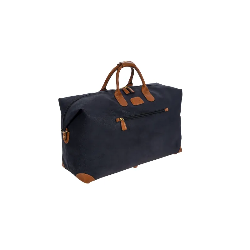 Bric's Life Fabric and leather duffle bag 2