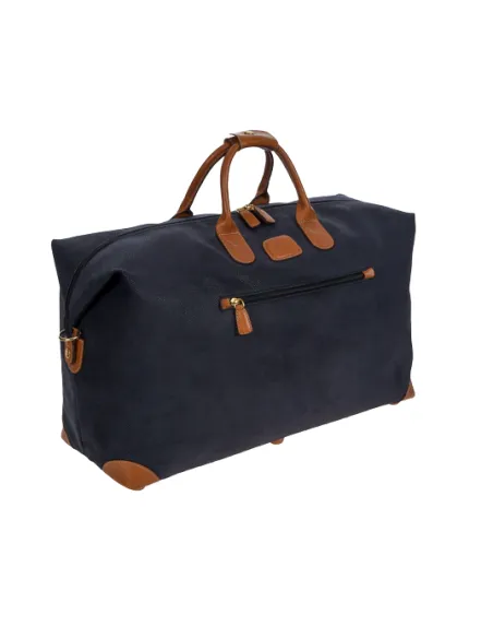 Bric's Life Fabric and leather duffle bag