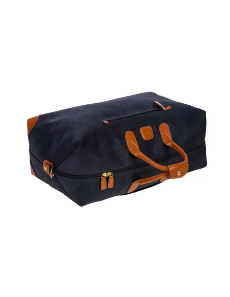 Bric's Life Fabric and leather duffle bag