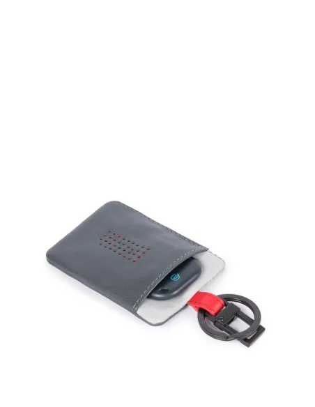 Portachiavi in pelle Piquadro Urban con Connequ