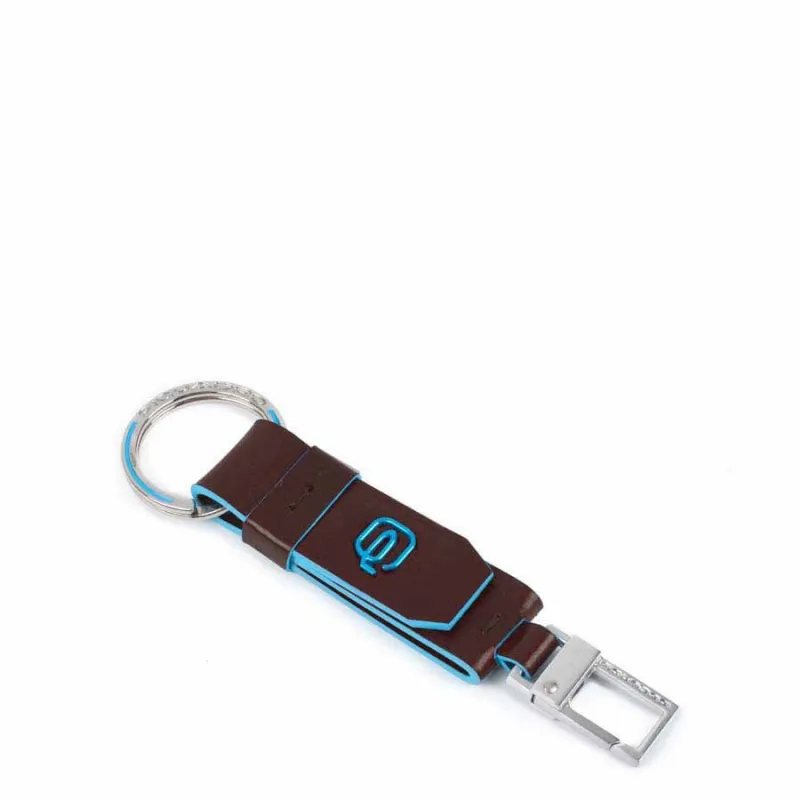 Piquadro B2 keychain with ring and carabiner