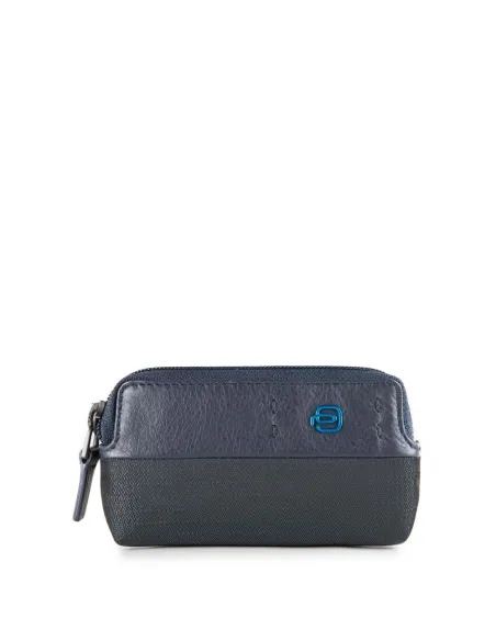 Astuccio porta chiavi con zip e doppio anello P16