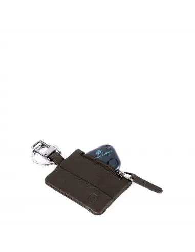 Leather key ring with Connequ Black...