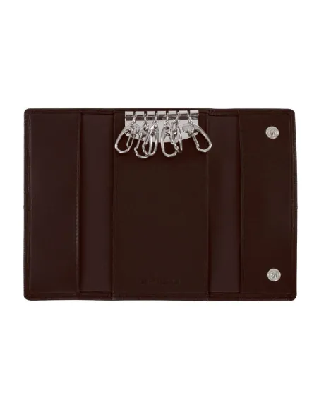 Brics Cervino leather keychain with six hooks